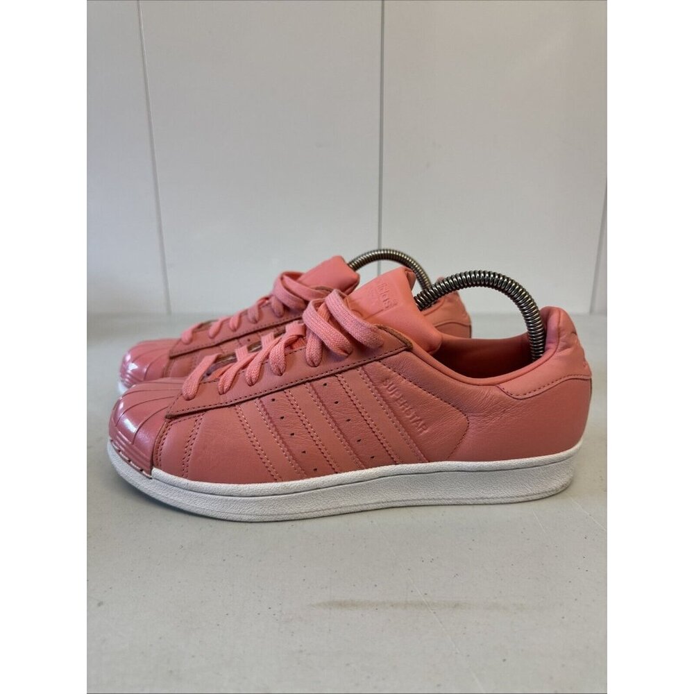 1711 adidas Originals Superstar Metal Toe Rose Womens Sneakers Shoes BY9750 Sz 9